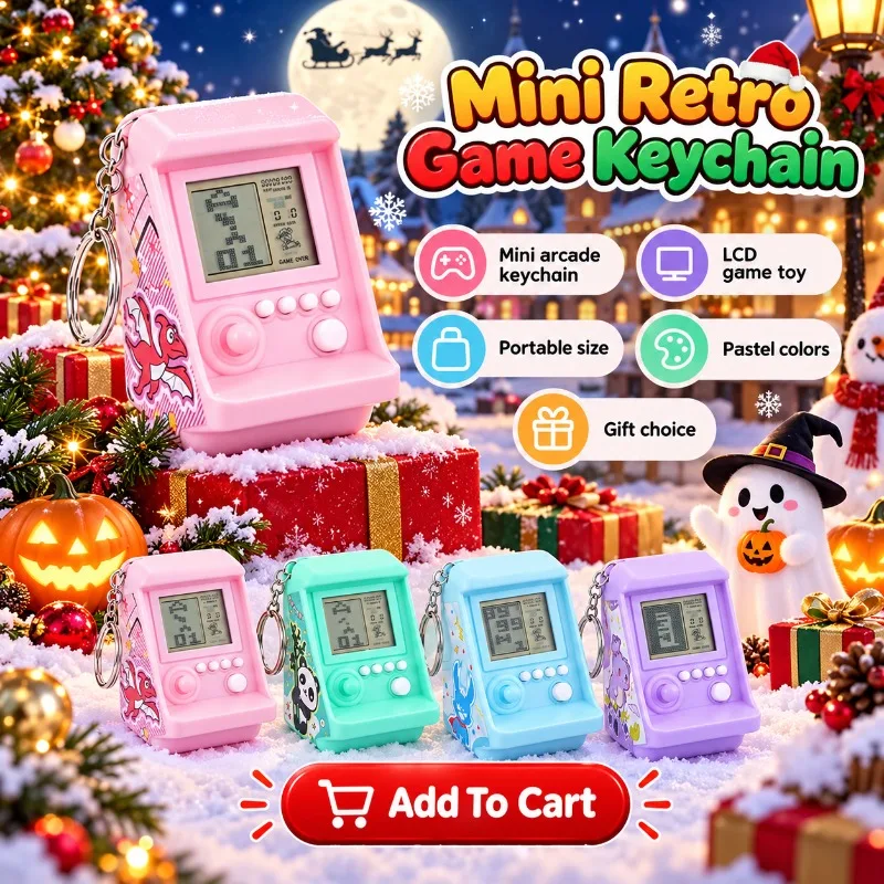 Creative Electronic Arcade Gam - Gaming Console Keychain 评论和价格